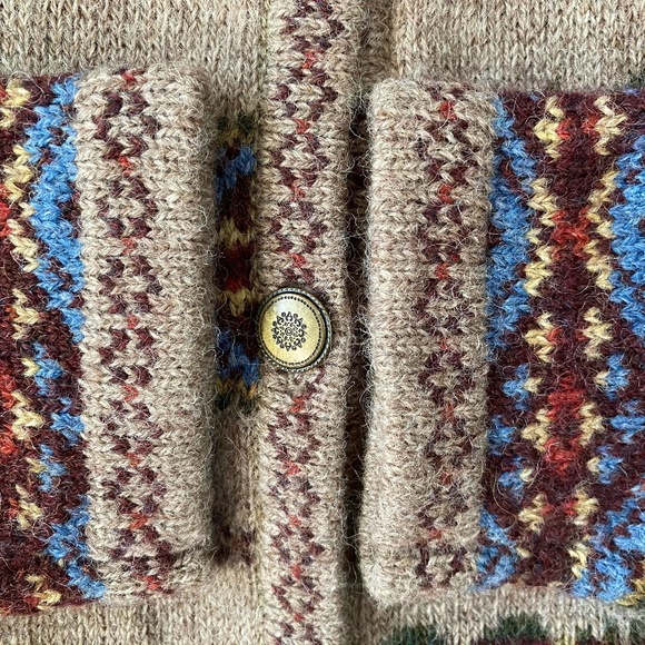 item & co Womens Wool Knit Button Up Outdoor Cottage Cabin Cardigan. Sz M - Picture 10 of 16